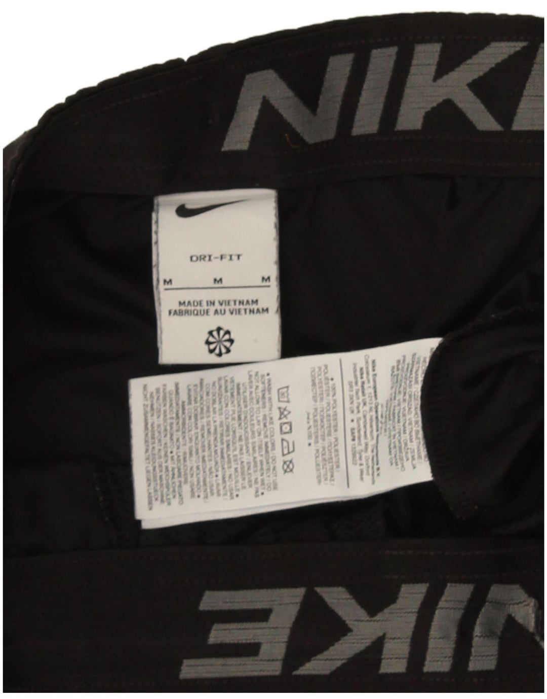 Pantaloncini sportivi Nike Dri Fit da uomo, poliestere medio nero