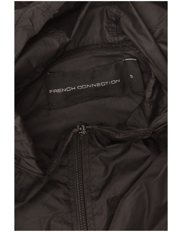 Giacca antipioggia da uomo con cappuccio French Connection UK 36 piccola nera