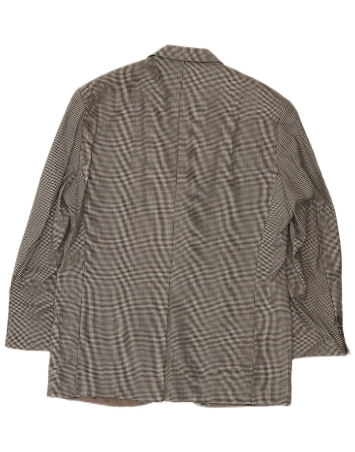 Giacca blazer da uomo a 2 bottoni Ralph Lauren UK 42 grande pied de poule grigio