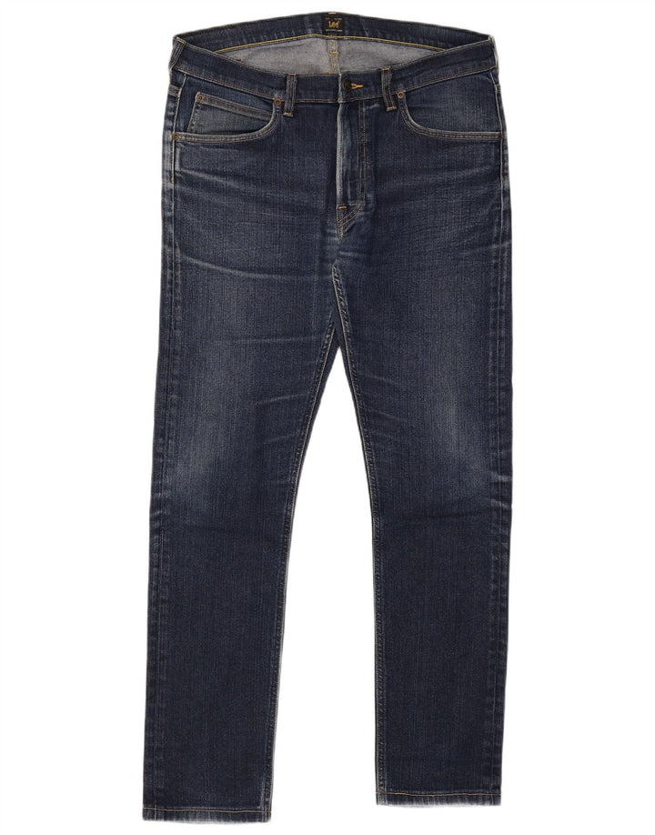 Jeans Lee Luke Slim da uomo W34 L30 in cotone blu navy