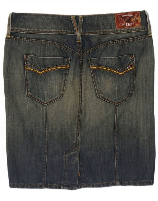 Gonna in denim Sonora da donna Tommy Hilfiger media W34 cotone blu