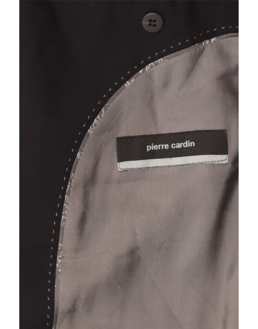 Giacca blazer da uomo a 2 bottoni Pierre Cardin UK 38 lana nera media