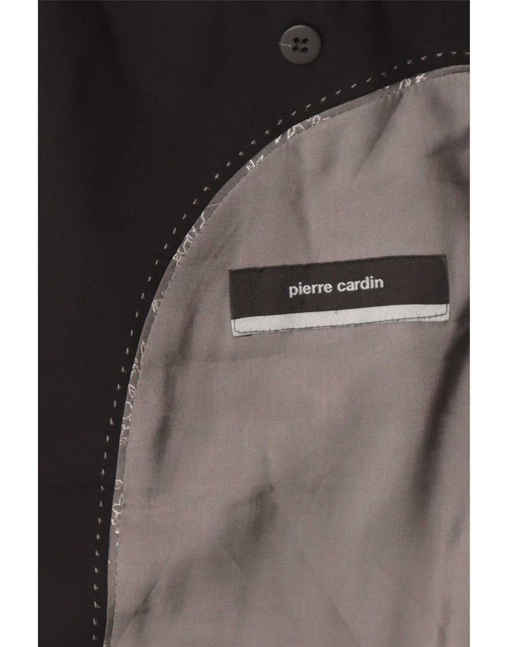 Giacca blazer da uomo a 2 bottoni Pierre Cardin UK 38 lana nera media