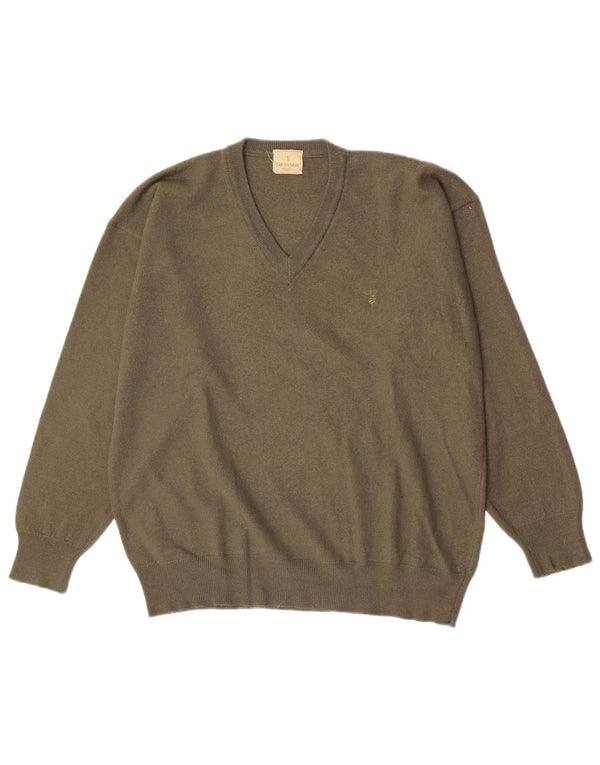 Maglione Trussardi Uomo Scollo a V Large Verde
