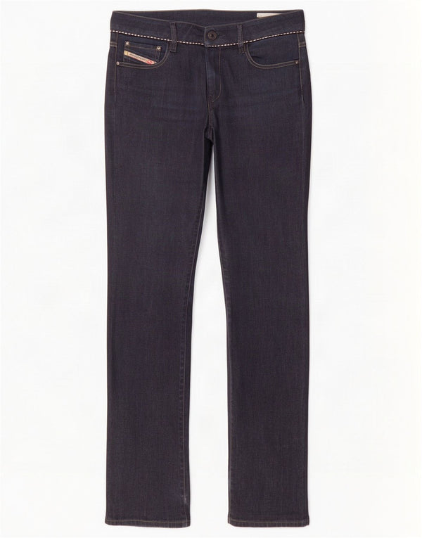 Diesel Womens Bootcut Jeans W32 L34 Navy Blue Cotton