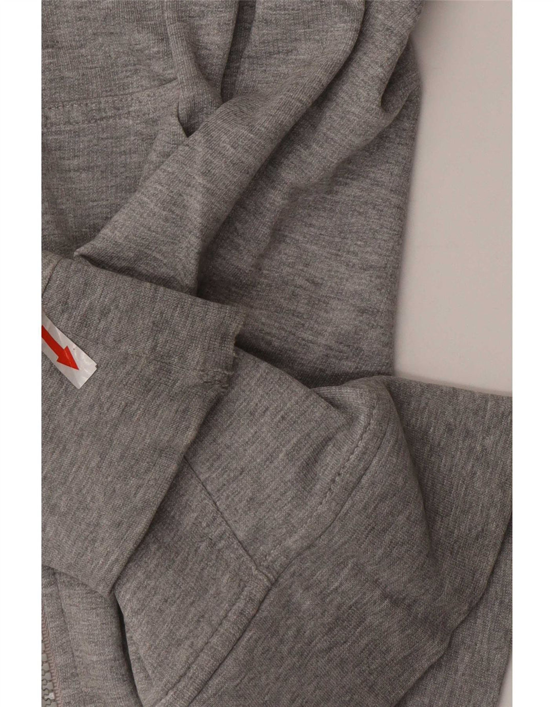Maglione con cappuccio e zip da uomo Kappa in cotone grigio medio