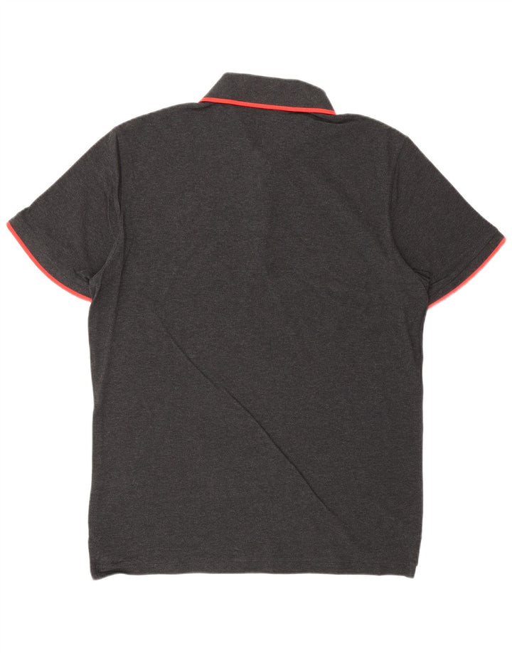Polo PUMA da uomo in cotone grigio medio