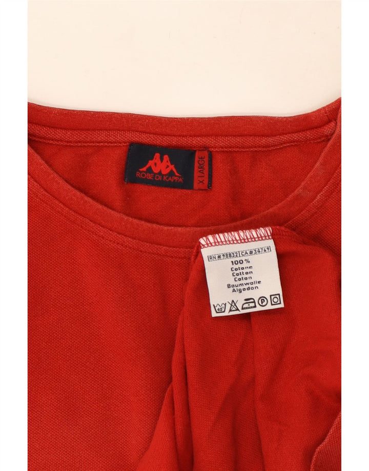 T-shirt uomo Kappa Top XL rossa in cotone