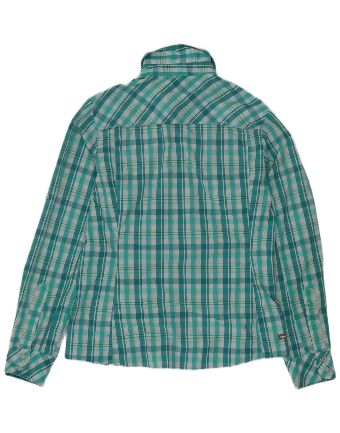 Maglietta da donna The North Face UK 10 Small Green Check Nylon