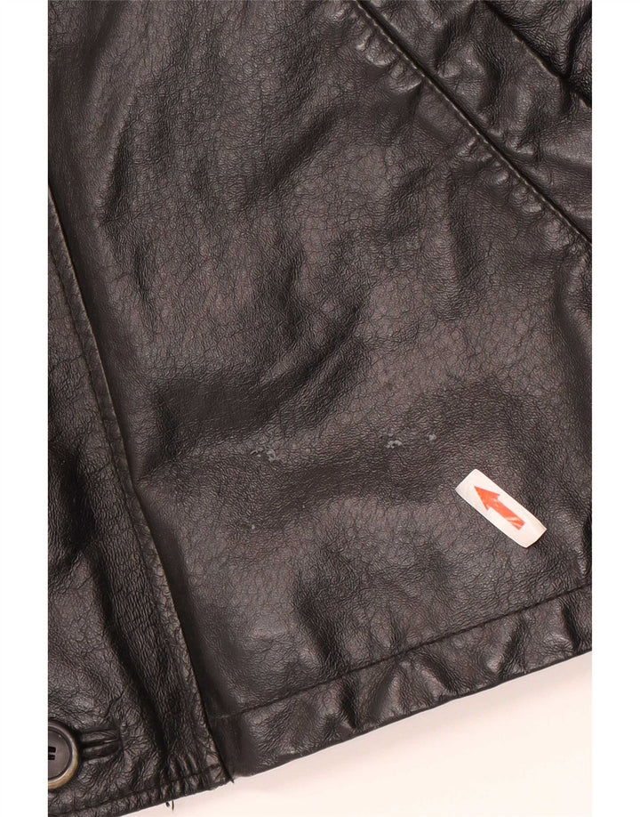 Giacca in pelle da uomo La Pelle IT 58 4XL Nera