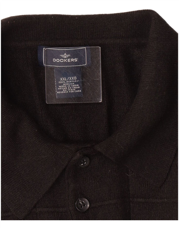 Maglione da uomo con collo alto Dockers 2XL acrilico nero