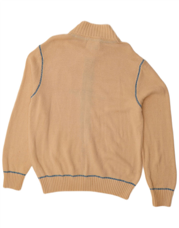 Maglione cardigan grafico da uomo WOOLRICH XL in cotone beige