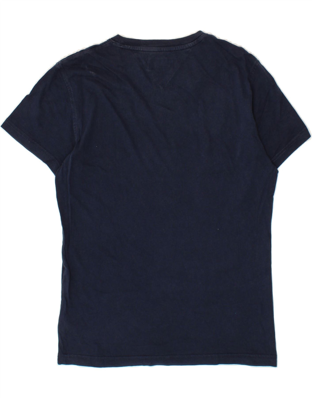 TOMMY HILFIGER Mens T-Shirt Top Small Navy Blue Cotton Vintage Tommy Hilfiger and Second-Hand Tommy Hilfiger from Messina Hembry 