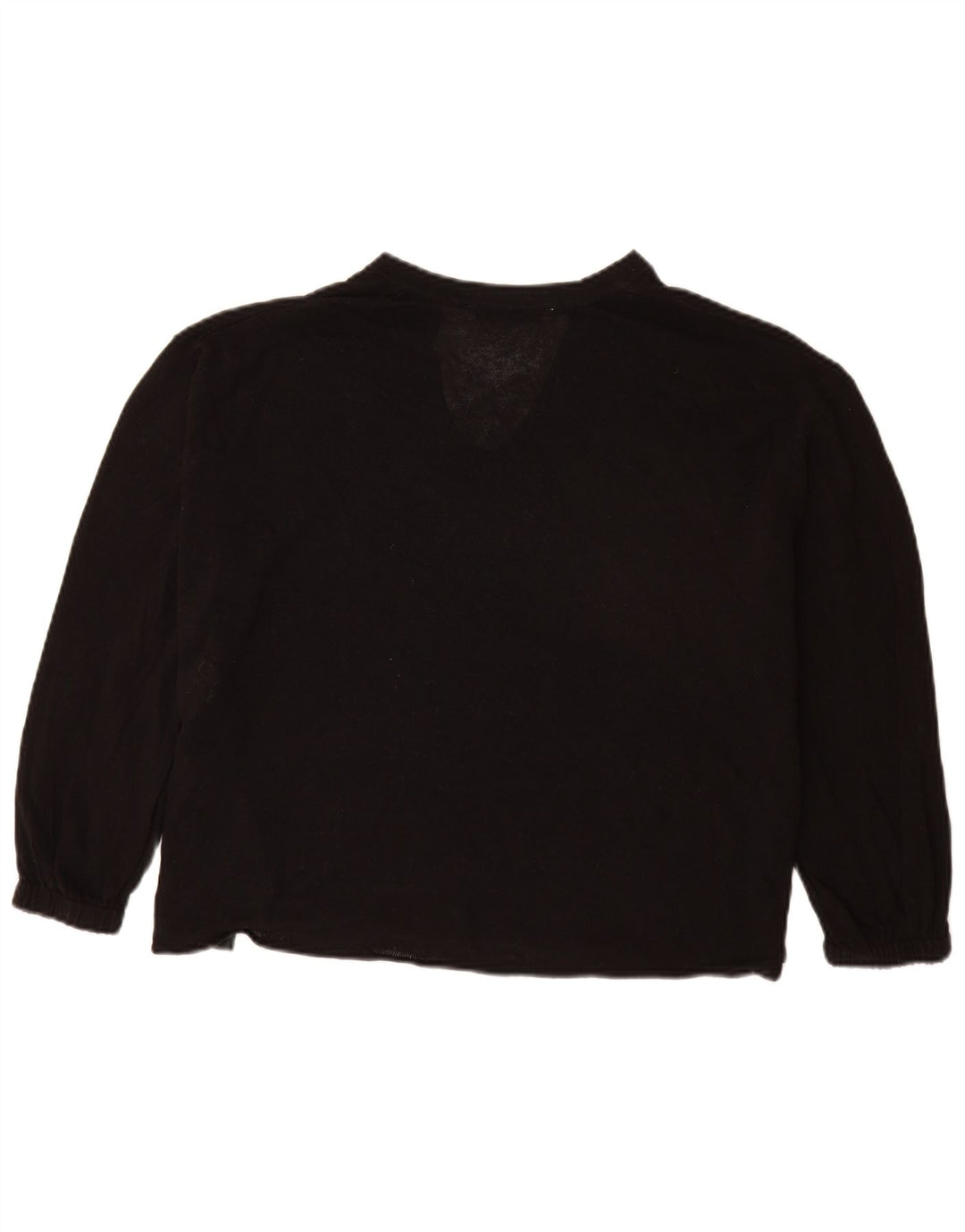 Maglione Zara da donna oversize con scollo a V e maniche a 3/4 UK 14 medio Nero