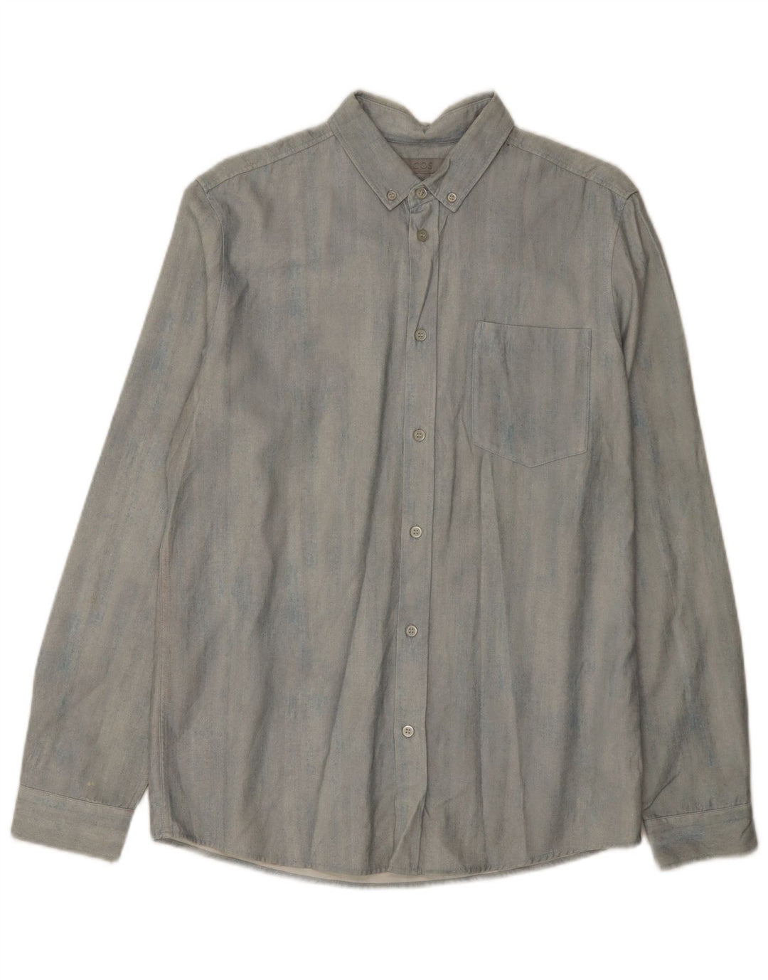 Camicia Cos da uomo in denim piccola blu Lyocell