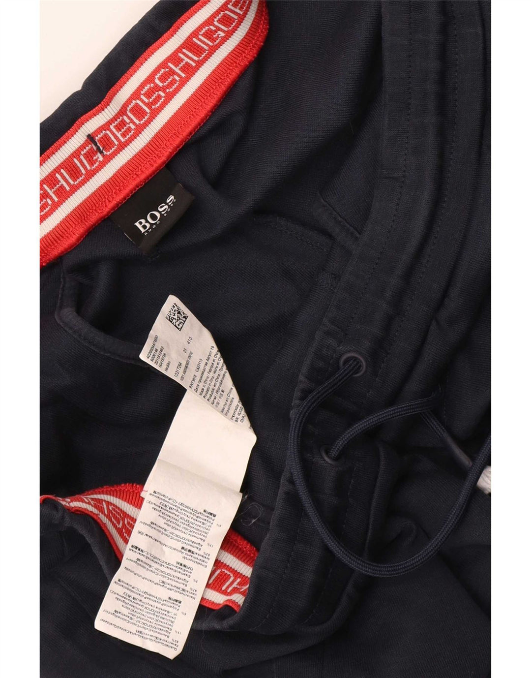 Pantaloni da tuta con grafica da uomo Hugo Boss Joggers medio cotone blu navy