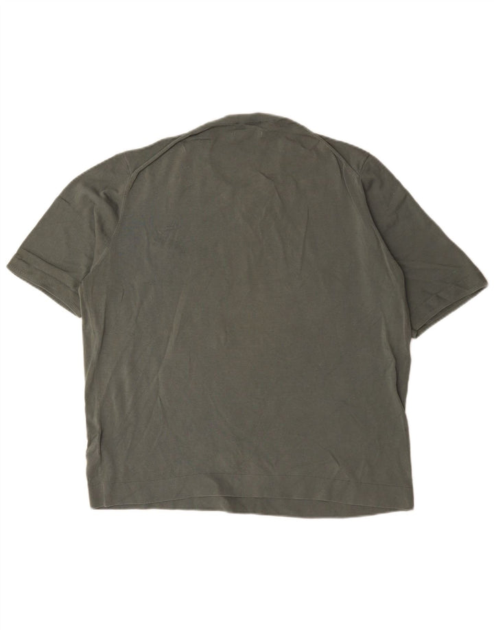 T-shirt regolare da uomo Cos Top XL in cotone kaki