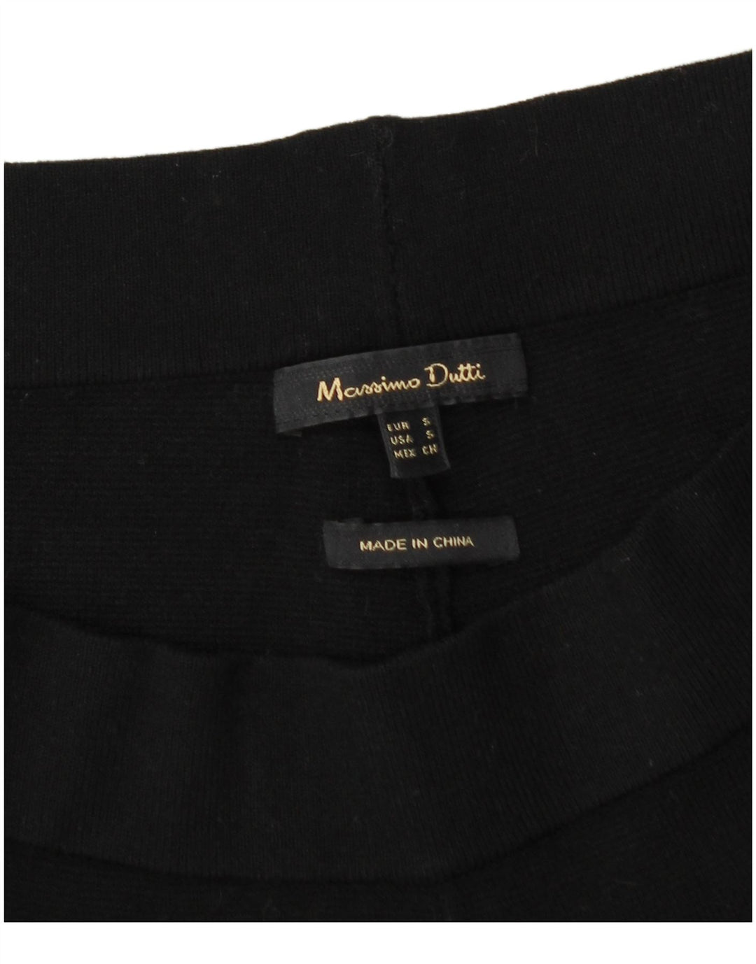 Pantaloni corti da donna a gamba larga Massimo Dutti piccoli W28 L25 neri