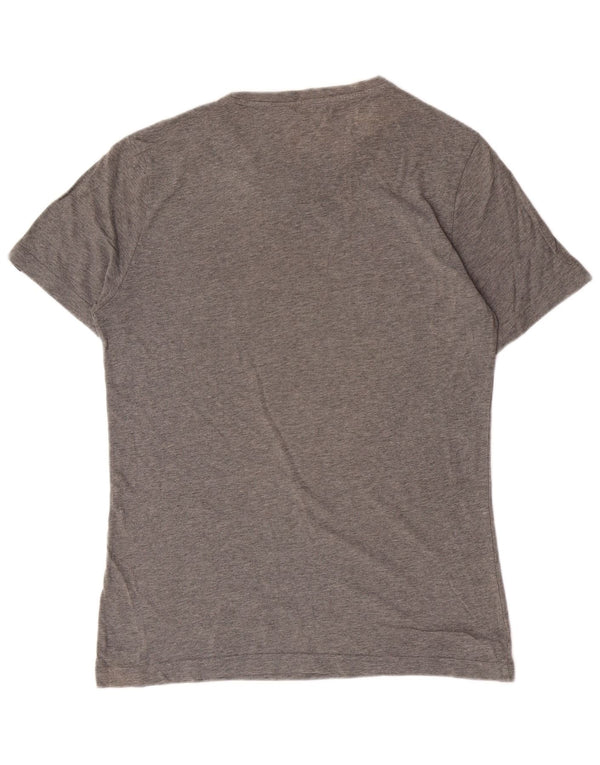 T-shirt grafica da uomo Puma Top Small in cotone grigio