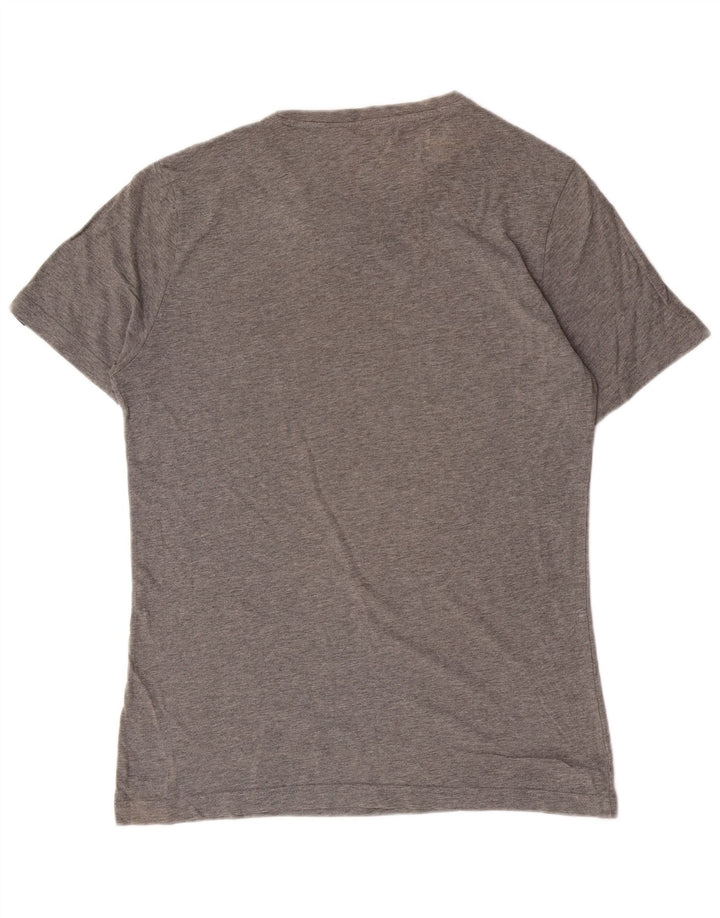 T-shirt grafica da uomo Puma Top Small in cotone grigio