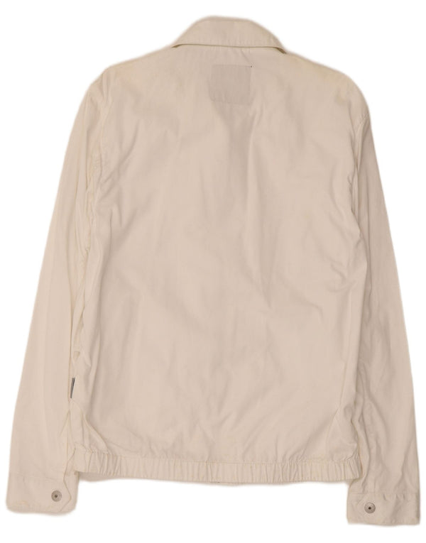 Giubbotto bomber da uomo Sergio Tacchini UK 40 grande cotone bianco