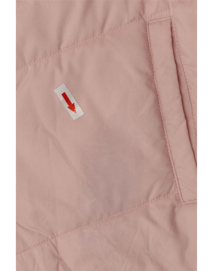 Giacca imbottita con cappuccio da donna Puma UK 14 poliestere rosa medio