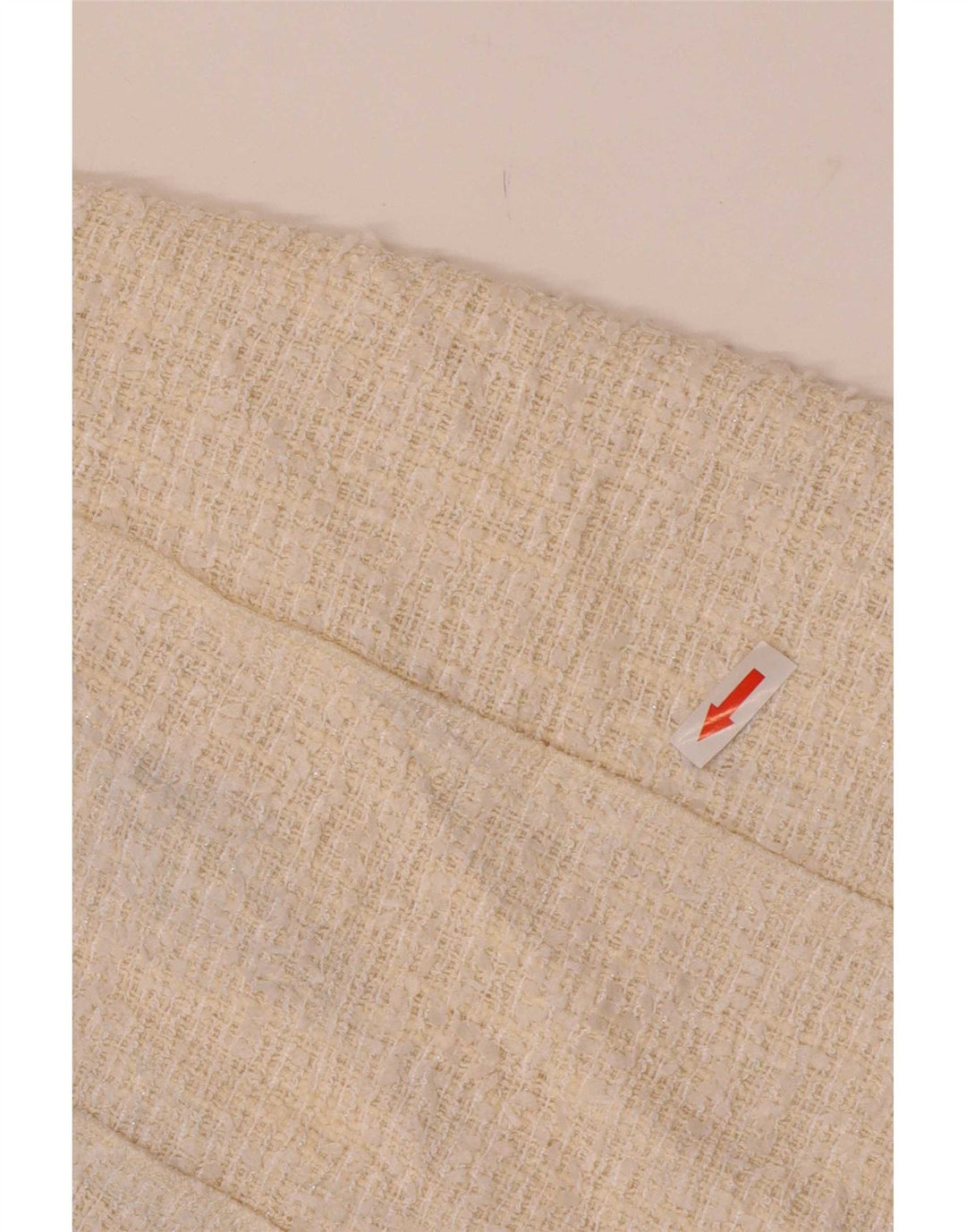 Minigonna da donna Zara XS W24 poliestere bianco sporco