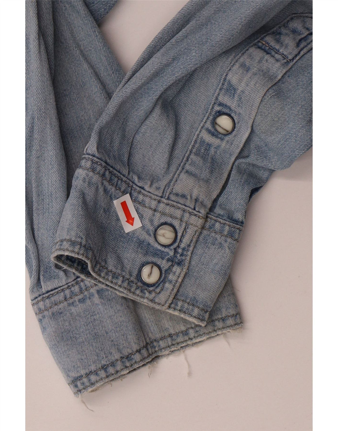 Camicia di jeans da uomo WRANGLER grande in cotone blu