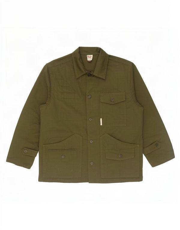 Giacca utilitaria vintage da uomo IT 52 XL Poliestere kaki
