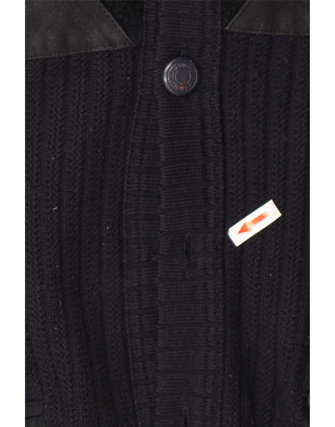 Maglione cardigan da uomo Malagrida color block blu navy medio