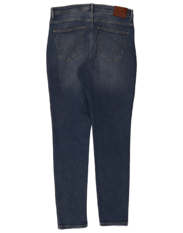 Jeans skinny a vita alta da donna Wrangler W31 L29 cotone blu