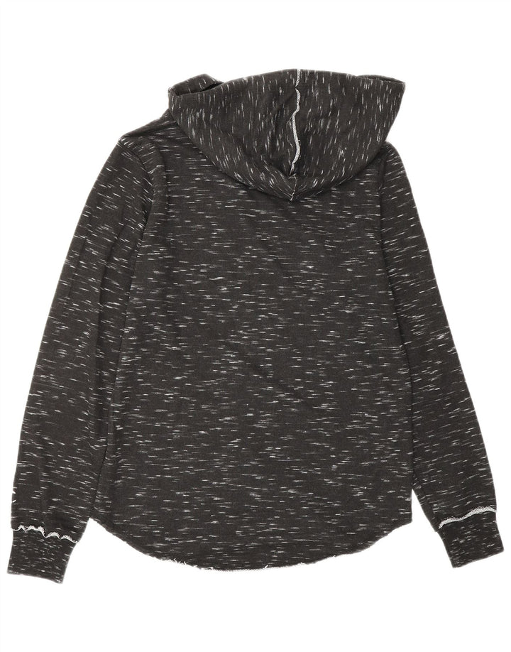 Maglione con cappuccio grafico da donna CHAMPION UK 10 piccolo nero chiazzato