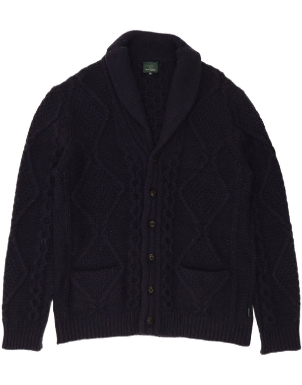 Maglione cardigan da uomo Henry Cottons 3XL lana blu navy