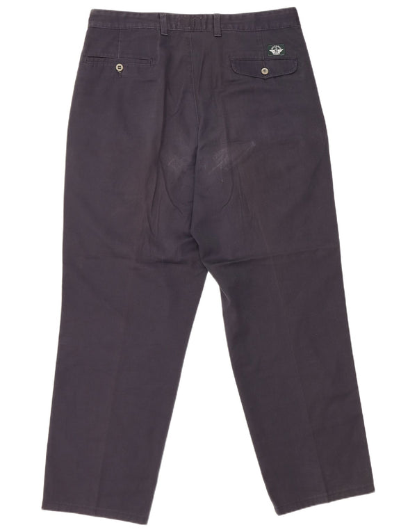 DOCKERS Pantaloni chino con pegging da uomo kaki W36 L32 cotone blu navy