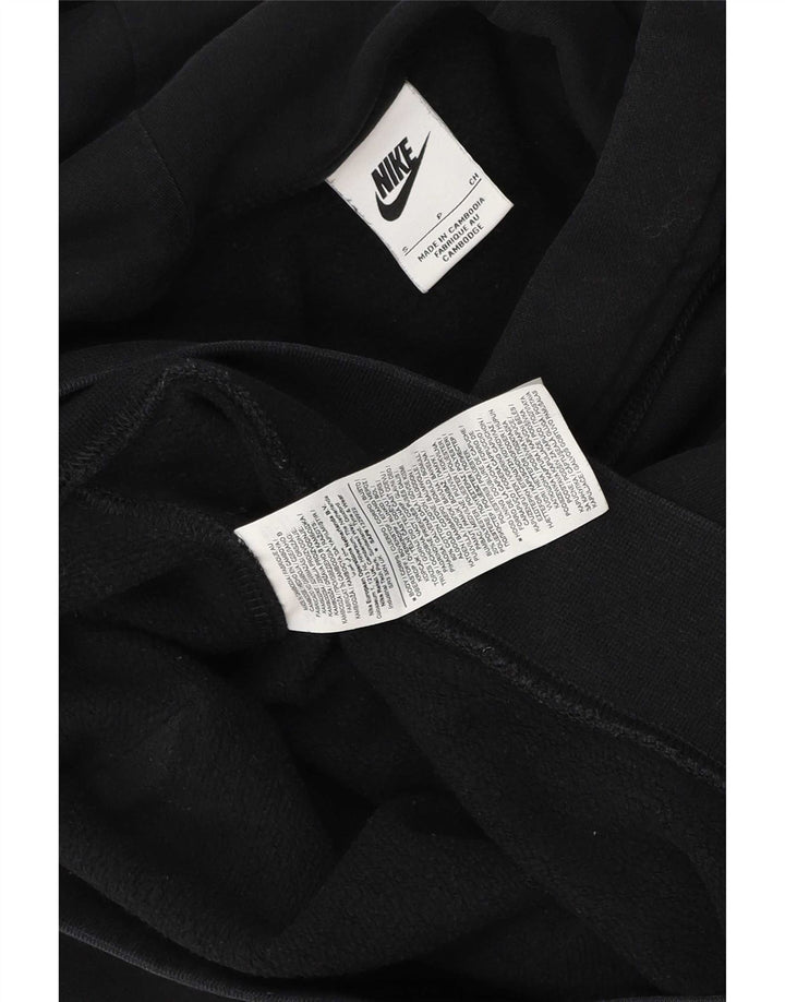 Felpa con cappuccio da uomo Nike Small in cotone nero