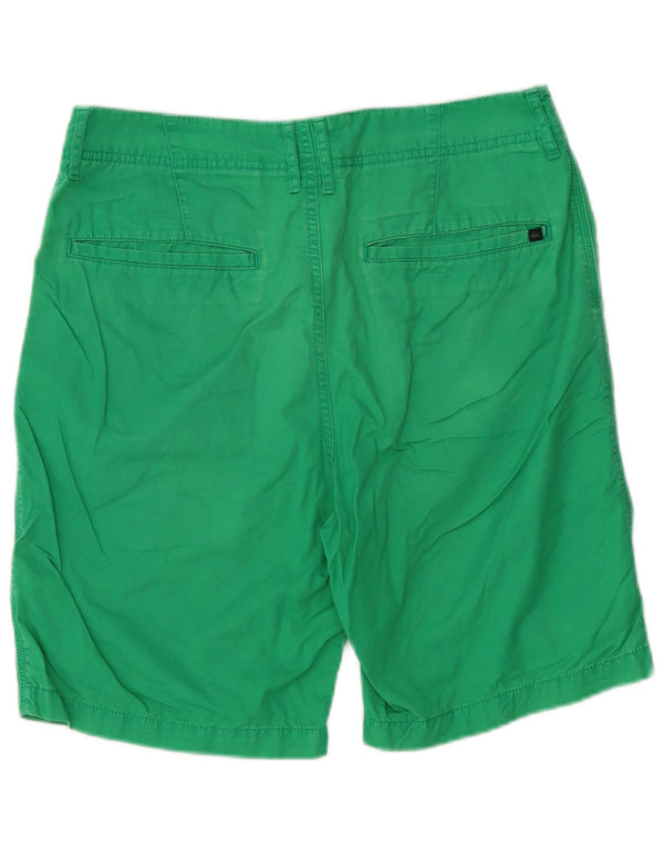 Pantaloncini chino da uomo Quiksilver W32 in cotone verde medio