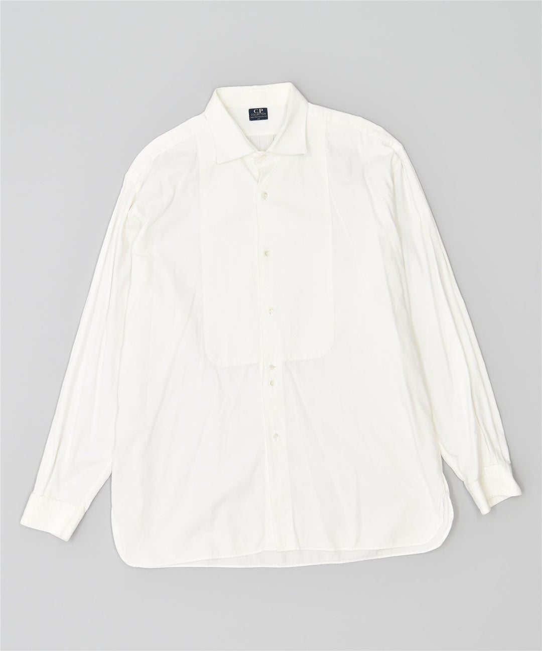 C.P. COLLEZIONE Camicia da uomo taglia 43 grande cotone bianco vintage