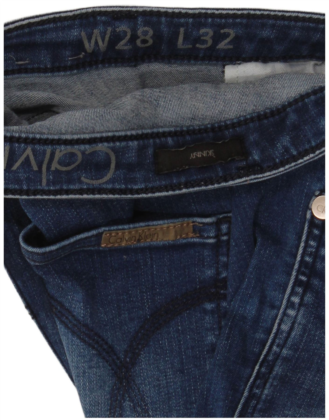 Jeans skinny da donna Calvin Klein W28 L32 Blu