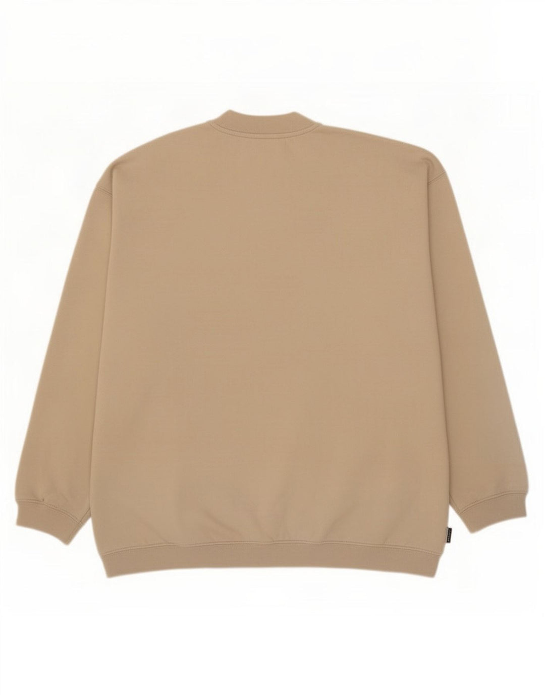 Felpa Reebok da uomo, maglione grande, cotone beige