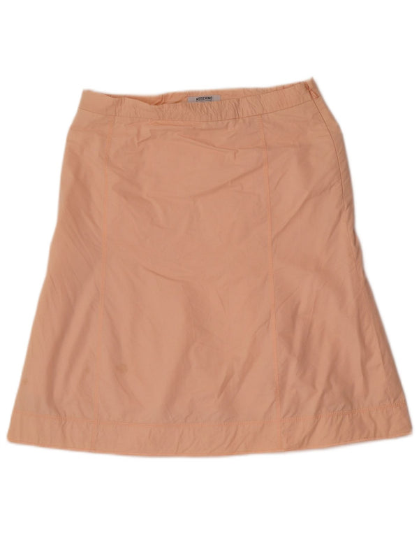 Moschino Womens A-Line Skirt UK 10 Small 28 Pink Cotton