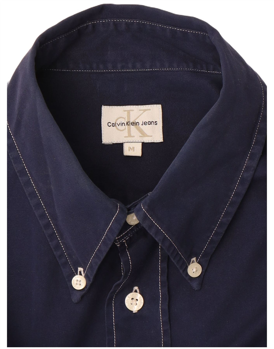 Camicia da uomo Calvin Klein Jeans blu navy medio