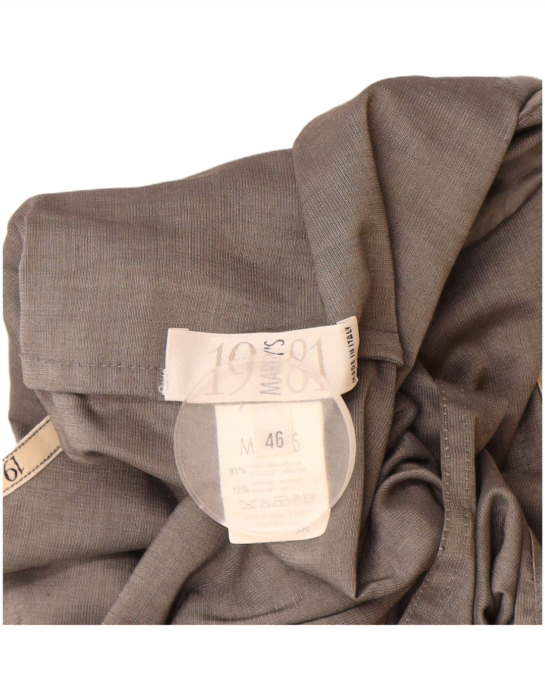 Giubbotto bomber con cappuccio da donna Marly's del 1981 IT 46 Large in viscosa grigia