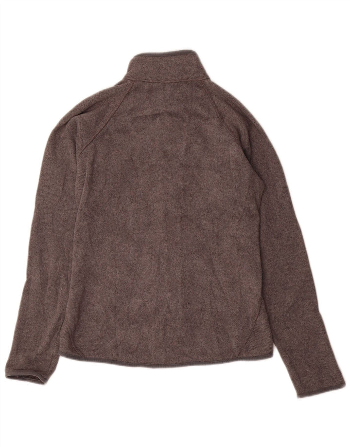 Giacca da tuta da donna Eddie Bauer UK 10 Small Poliestere chiazzato grigio