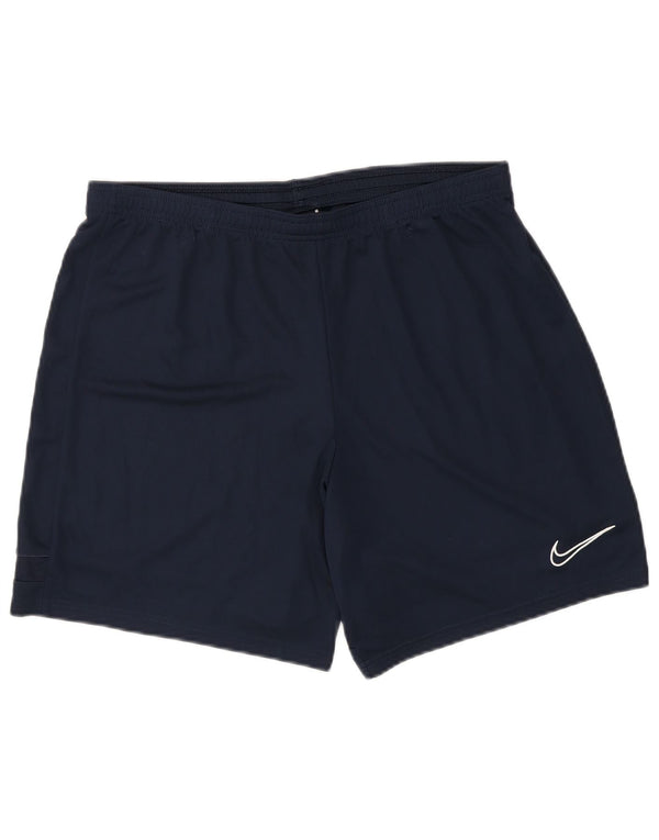 Pantaloncini sportivi Nike Dri Fit da uomo XL in poliestere blu navy