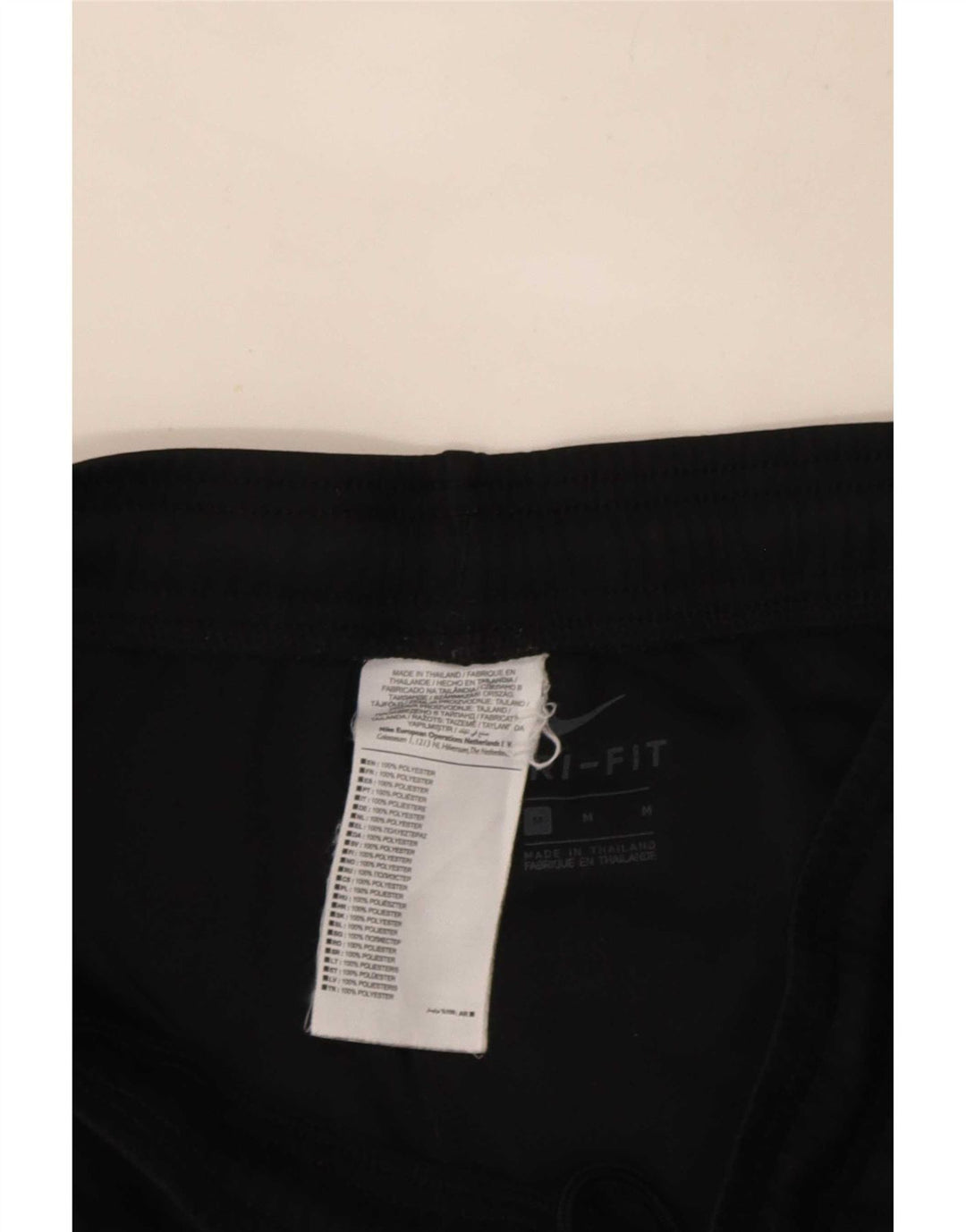 Pantaloncini sportivi Nike Dri Fit da uomo, poliestere medio nero