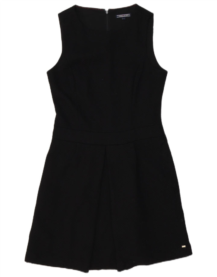 Abito a trapezio senza maniche da donna Tommy Hilfiger US 8 poliestere nero medio