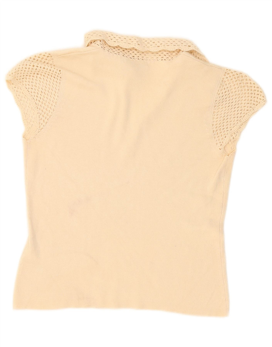 Polo da donna Marks & Spencer UK 10 piccola in cotone beige