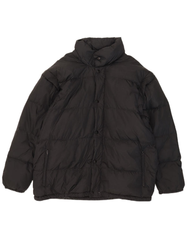 Piumino Brugi Uomo con Cappuccio IT 52 XL Nero Poliammide