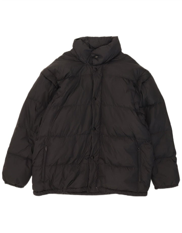 Piumino Brugi Uomo con Cappuccio IT 52 XL Nero Poliammide