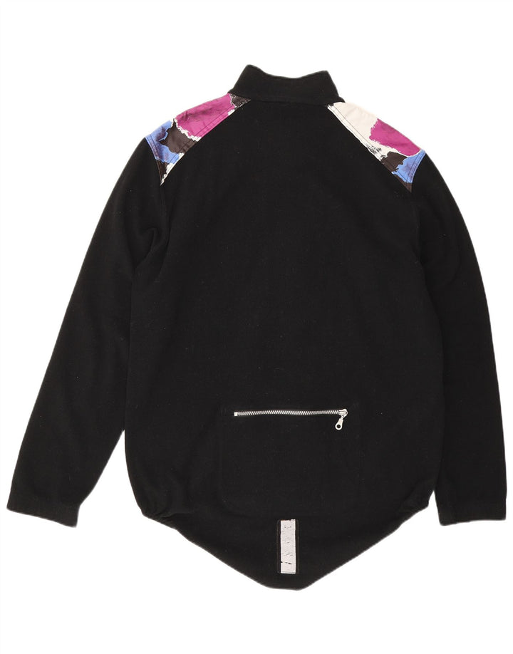 Giacca in pile da uomo Loffler UK 38 media nera geometrica